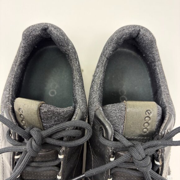 ECCO Golf Shoes Womens 37 Snoopy Prints Black YAK Leather - Picture 7 of 12